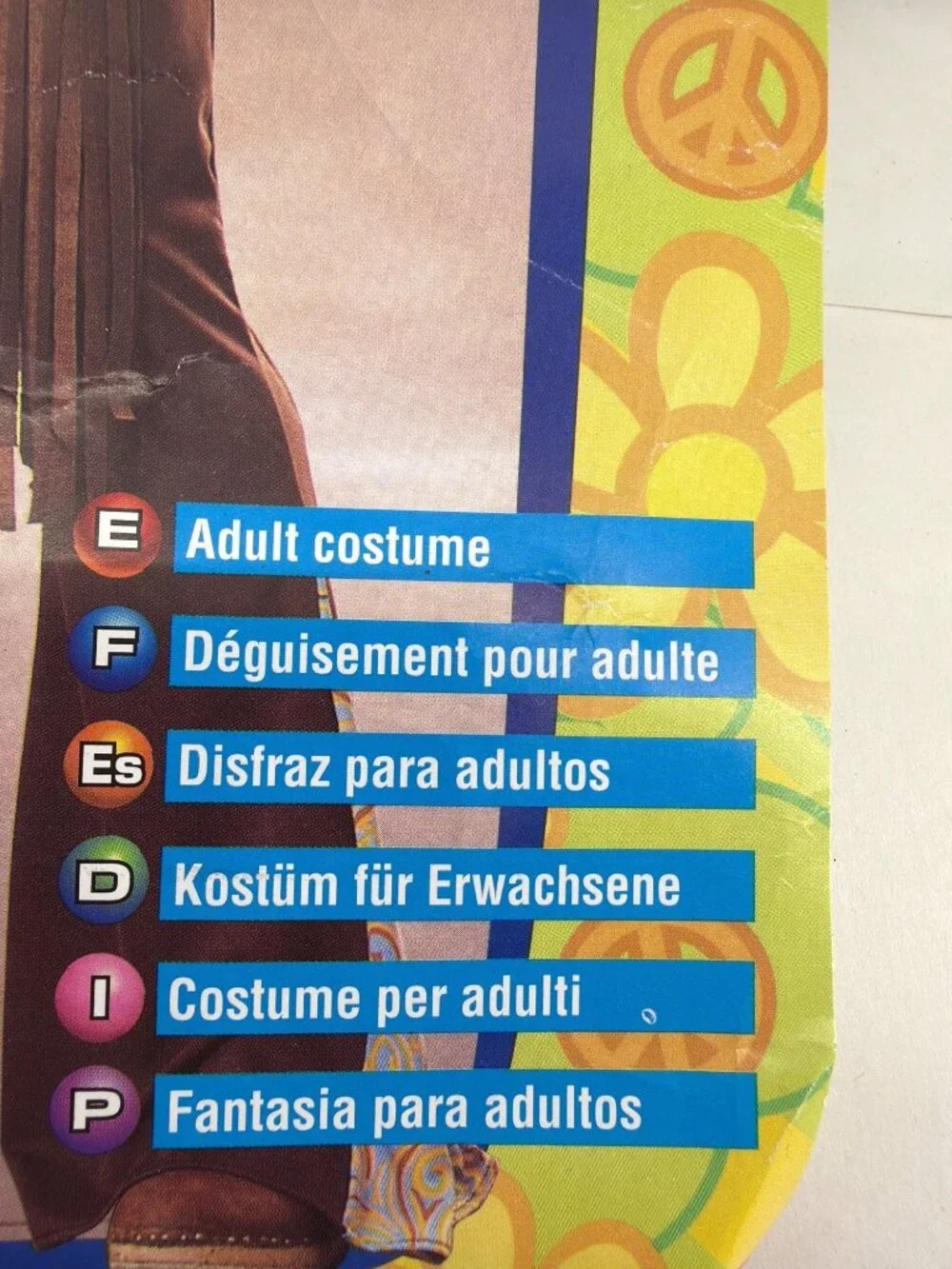 70s Groovy Men Costume Mod Marvin Cosplay Complete Set Size XL